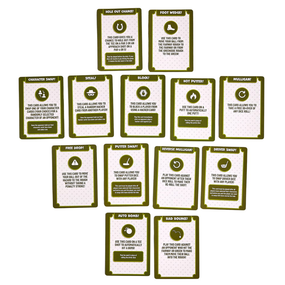 Hackers & Bombers Golf Themed Board Game