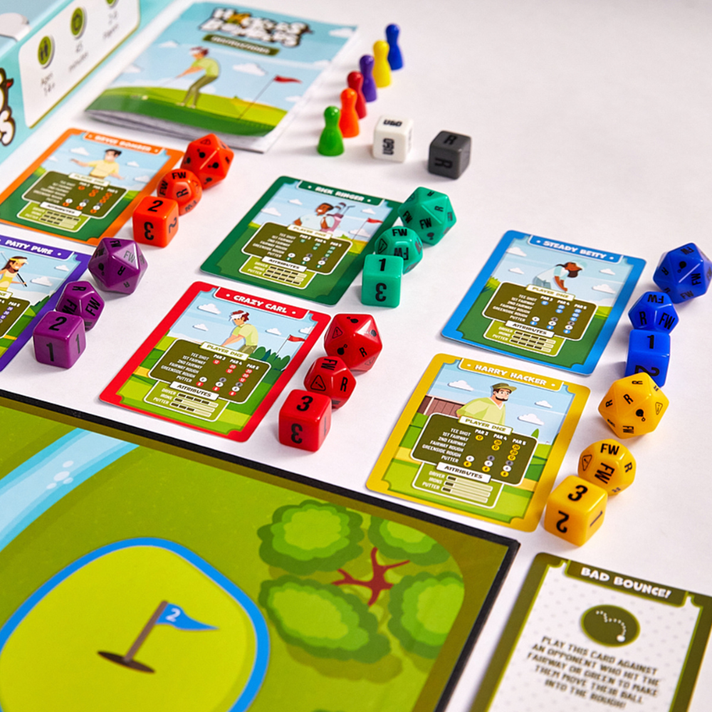 Hackers & Bombers Golf Themed Board Game