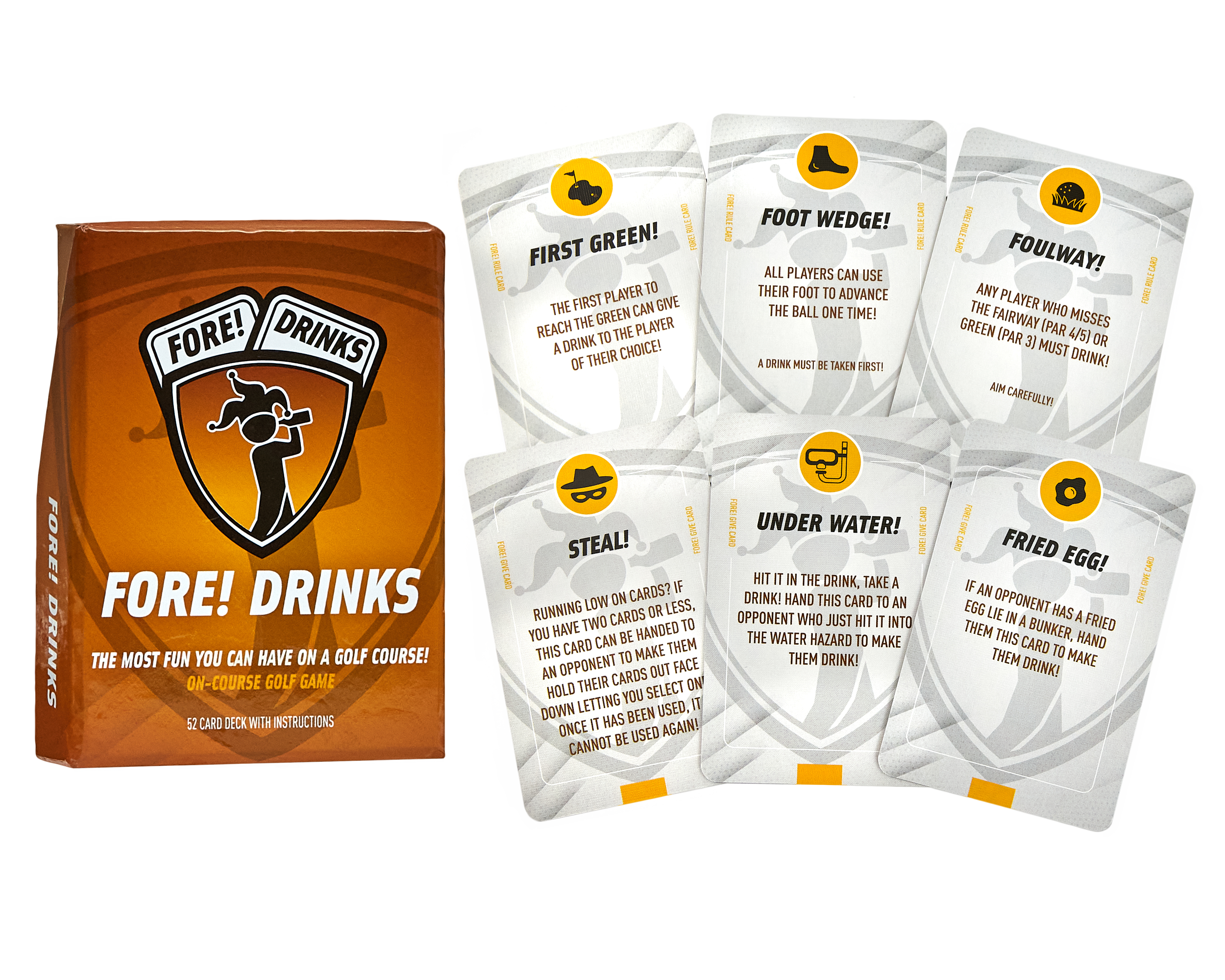 Fore! Drinks On Course Golf Game – Fore Cards