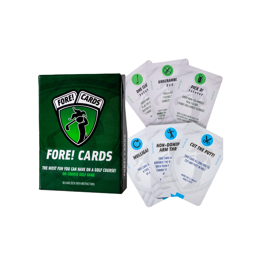 Fore! Cards On-Course Golf Game & Expansion Pack Bundle - Save 20%!