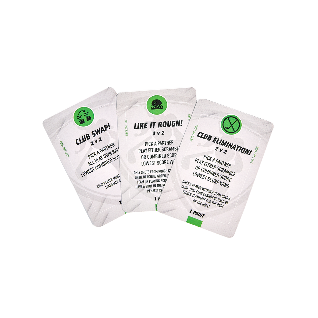 Fore Cards On Course Golf Game
