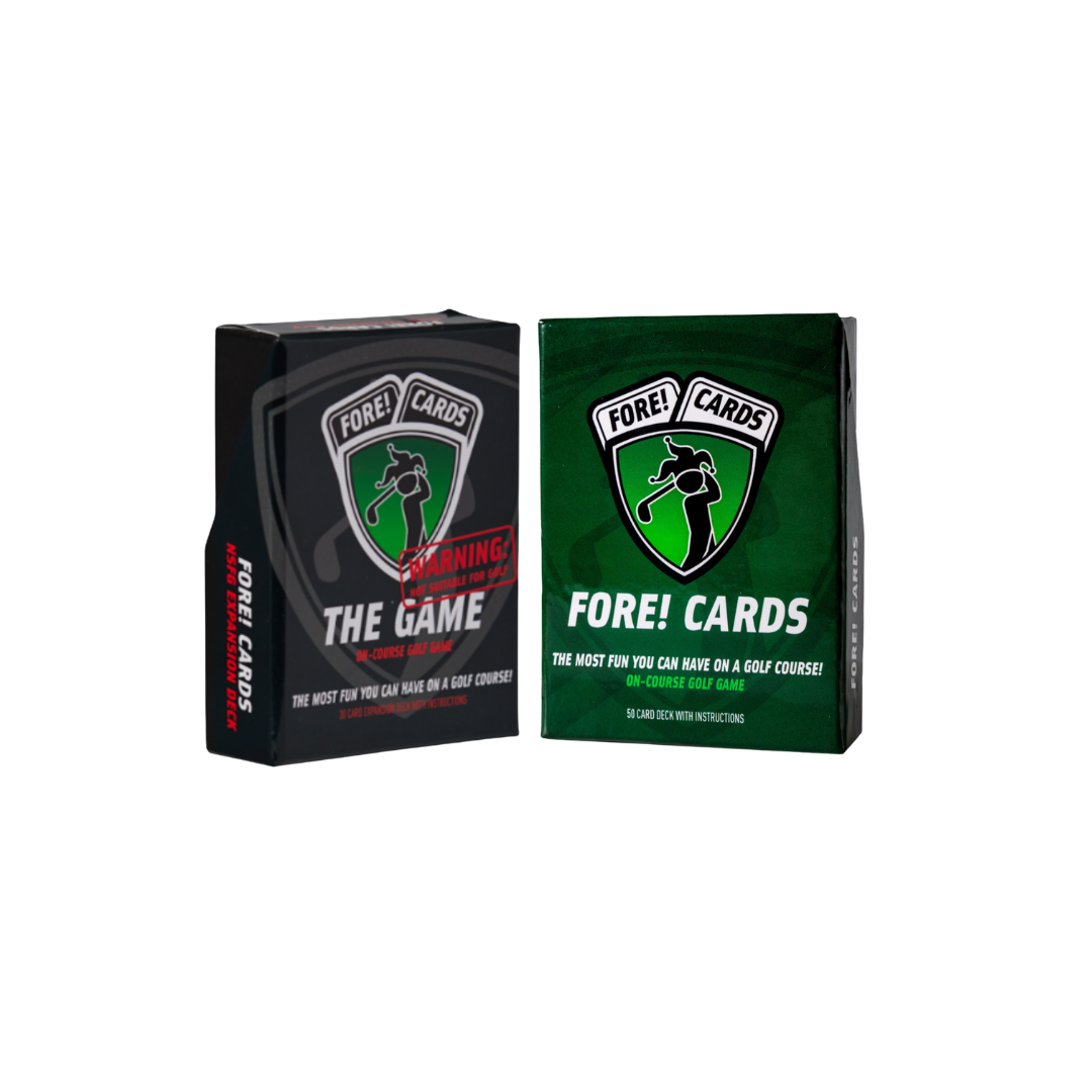 Offer Course Card Fore! Cards On-Course Golf Game & Expansion Pack Bundle - Save 20% ...
