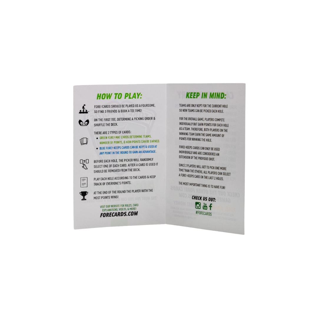 Offer Course Card Fore! Cards On-Course Golf Game & Expansion Pack Bundle - Save 20% ...